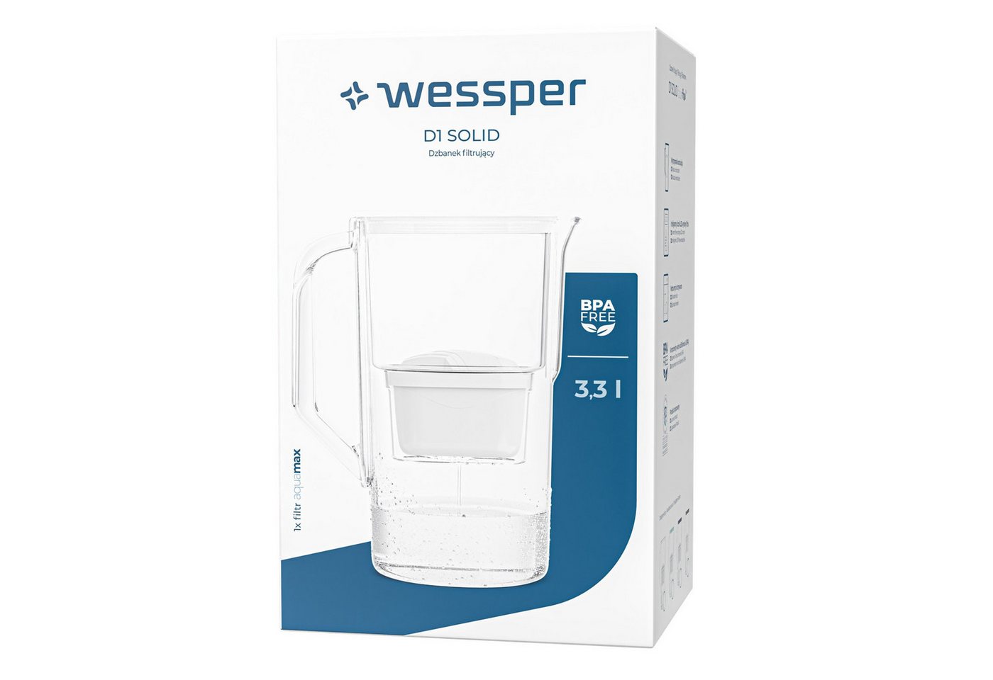 HaGa Kalk- und Wasserfilter Wessper D1 Solid 2,8 Liter Wasserfilter mit AquaMax Filter Bild 3
