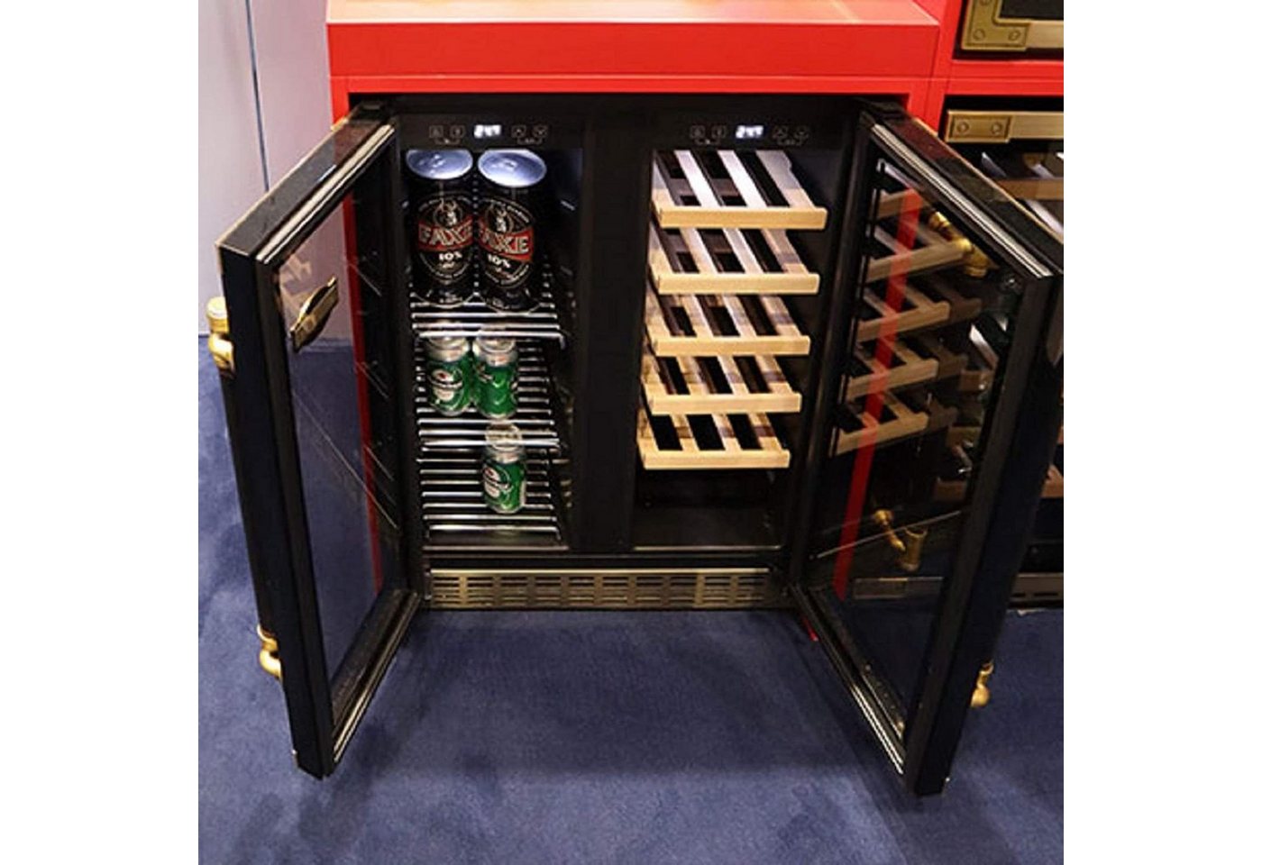 Kaiser Küchengeräte Weinkühlschrank K 64800 AD, 63 Bierdosen, LED Display, Freistehend