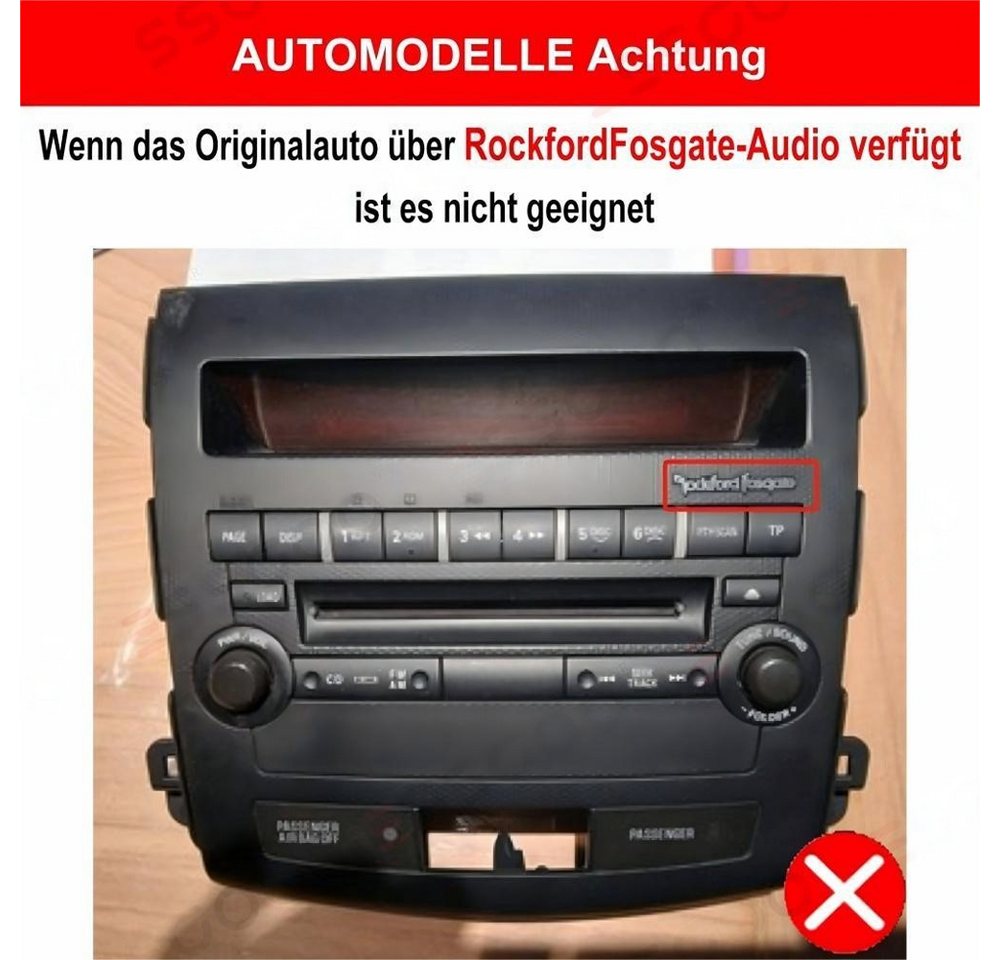 ESSGOO Für Mitsubishi Outlander II, C-Crosser, Peugeot 4007 Doppelknopf USB Autoradio (RDS, Digitalradio (DAB), FM, AM, Carplay Android Auto GPS Navi WIFI BT) Bild 4