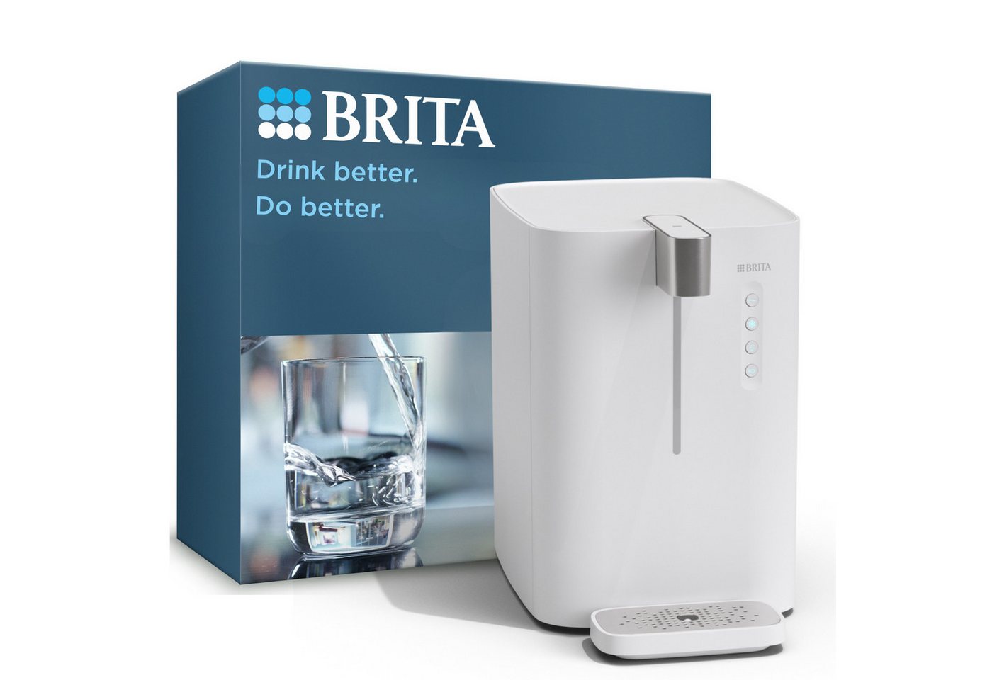 BRITA Wassersprudler yource pro top, inkl. 1 x yource CO2-Zylinder und 1 x BRITA P 3000-S Filterkartusche