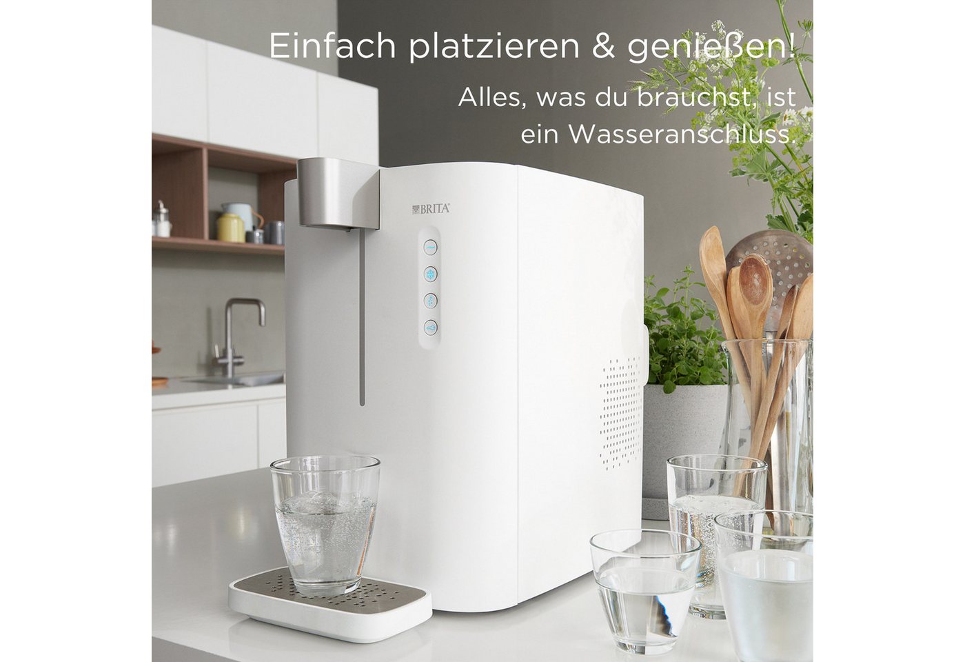 BRITA Wassersprudler yource pro top, inkl. 1 x yource CO2-Zylinder und 1 x BRITA P 3000-S Filterkartusche Bild 2