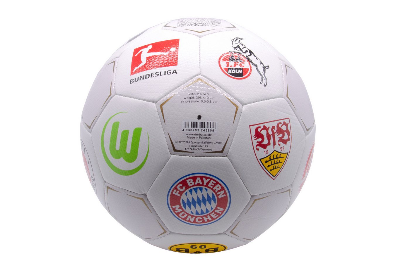 Derbystar Fußball Derbystar Fußball BUNDESLIGA CLUBLOGO PRO in Größe 5 V 25 (1-St) Bild 2