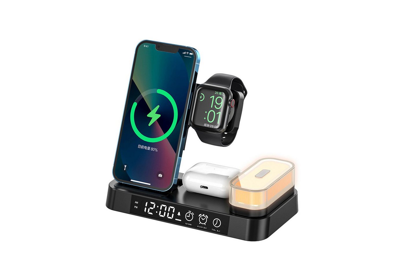 Lobwerk 5in1 induktive Ladestation Wireless Charger Ladeg... Ladestation Bild 3