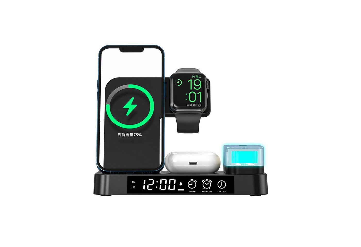 Lobwerk 5in1 induktive Ladestation Wireless Charger Ladeg... Ladestation Bild 5