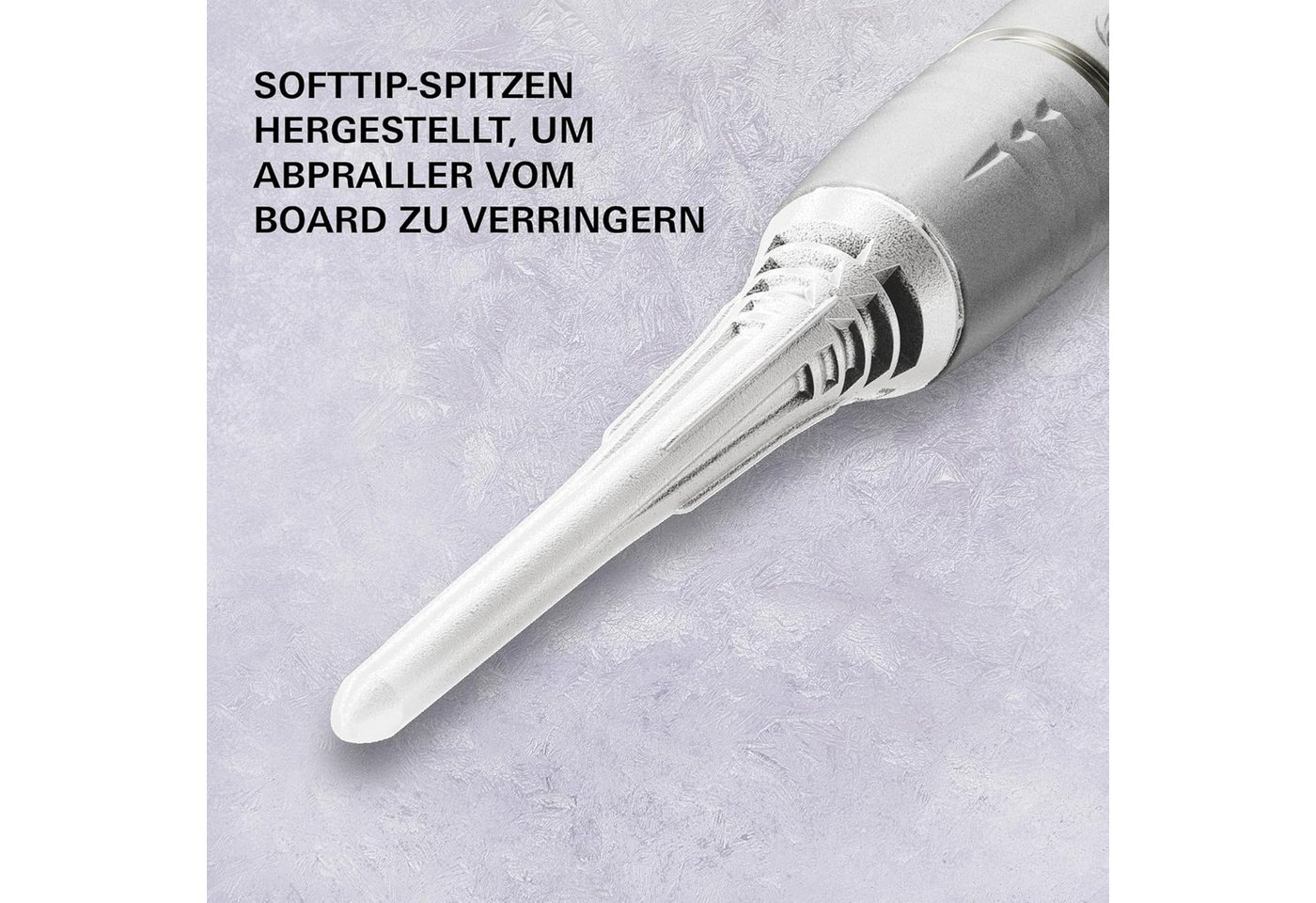 TARGET DARTS Softdarts 2 Pack Cryo Soft Tip Point, insgesamt 60 Tips, Weiß, 2BA-Gewinde