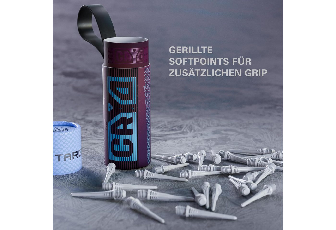 TARGET DARTS Softdarts 2 Pack Cryo Soft Tip Point, insgesamt 60 Tips, Weiß, 2BA-Gewinde Bild 2