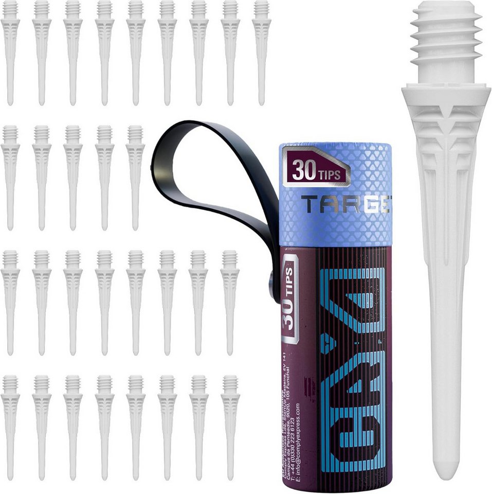 TARGET DARTS Softdarts 2 Pack Cryo Soft Tip Point, insgesamt 60 Tips, Weiß, 2BA-Gewinde Bild 3