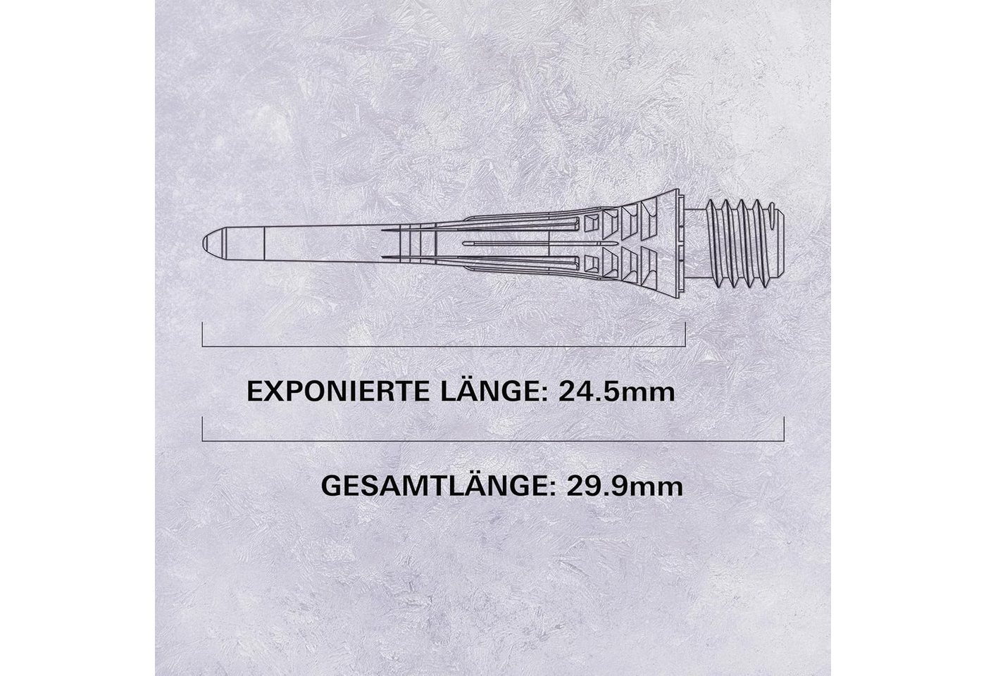 TARGET DARTS Softdarts 2 Pack Cryo Soft Tip Point, insgesamt 60 Tips, Weiß, 2BA-Gewinde Bild 5