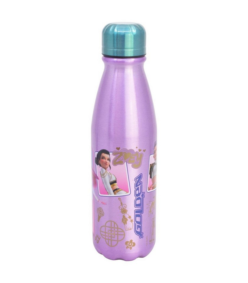K-Pop Demon Hunters Trinkflasche Kinder Trinkflasche Aluminium Flasche 600 ml für Schule und Freizeit Bild 3