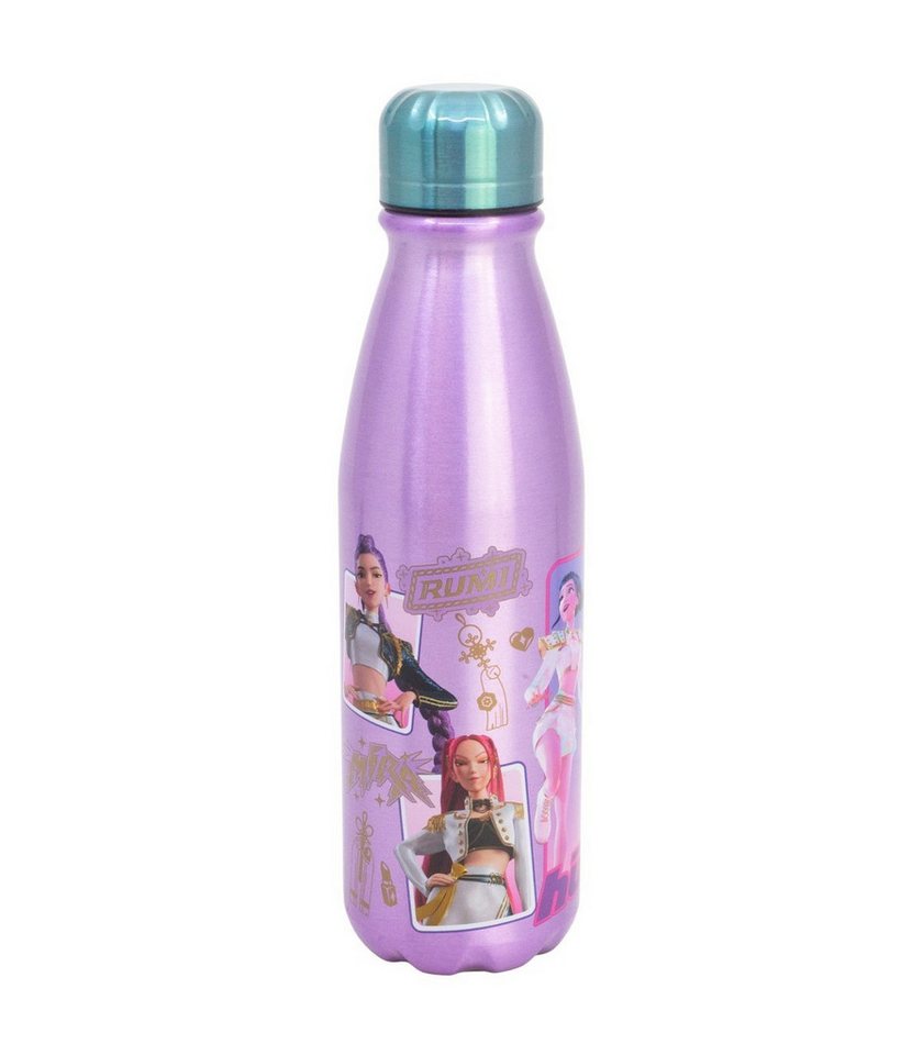 K-Pop Demon Hunters Trinkflasche Kinder Trinkflasche Aluminium Flasche 600 ml für Schule und Freizeit Bild 4