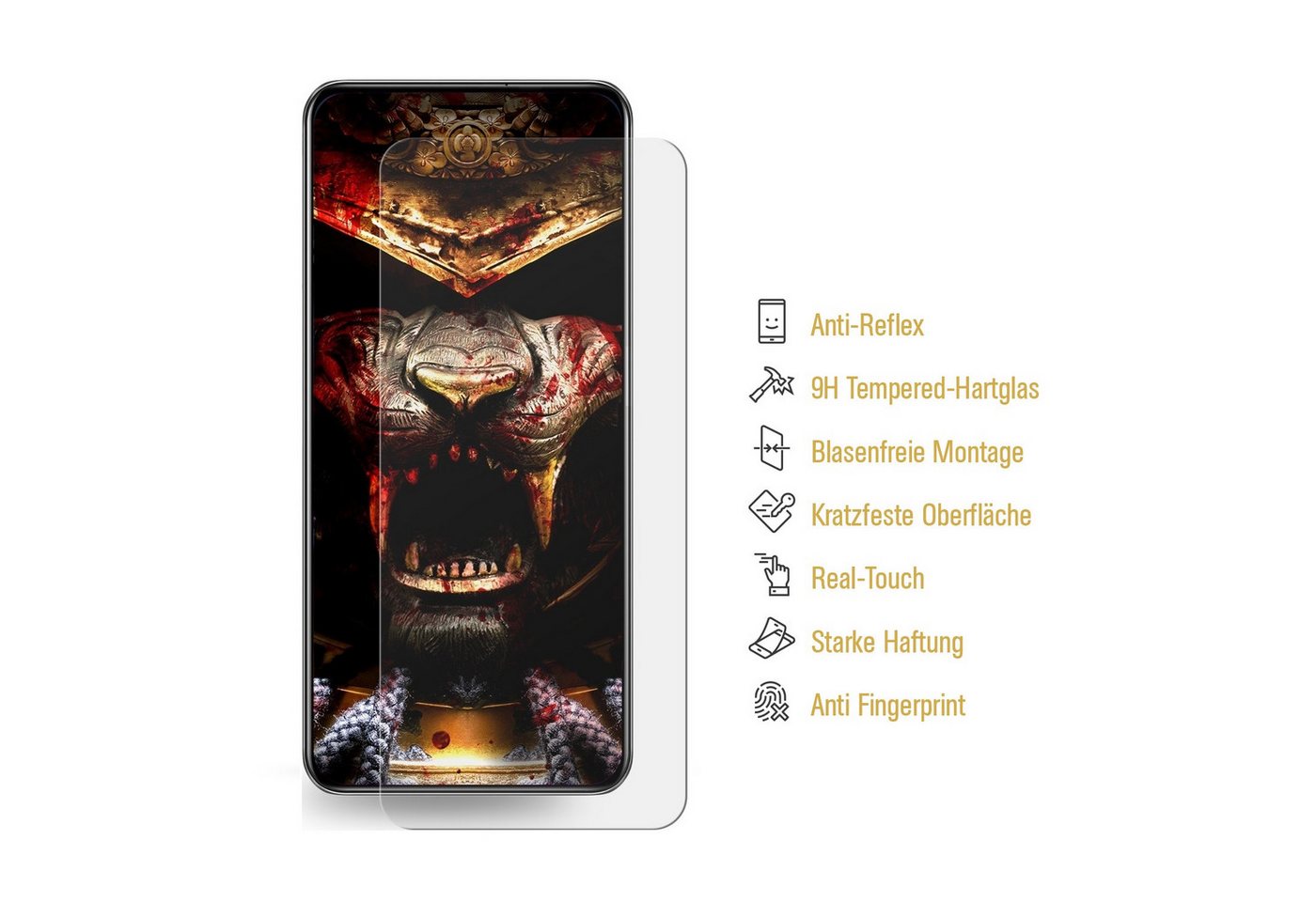 Protectorking Schutzfolie 2x 9H Panzerglas für Samsung Galaxy S24 FE matt Anti-Reflex entspiegel, (2-Stück), Anti-Reflex, matt, entspiegelt