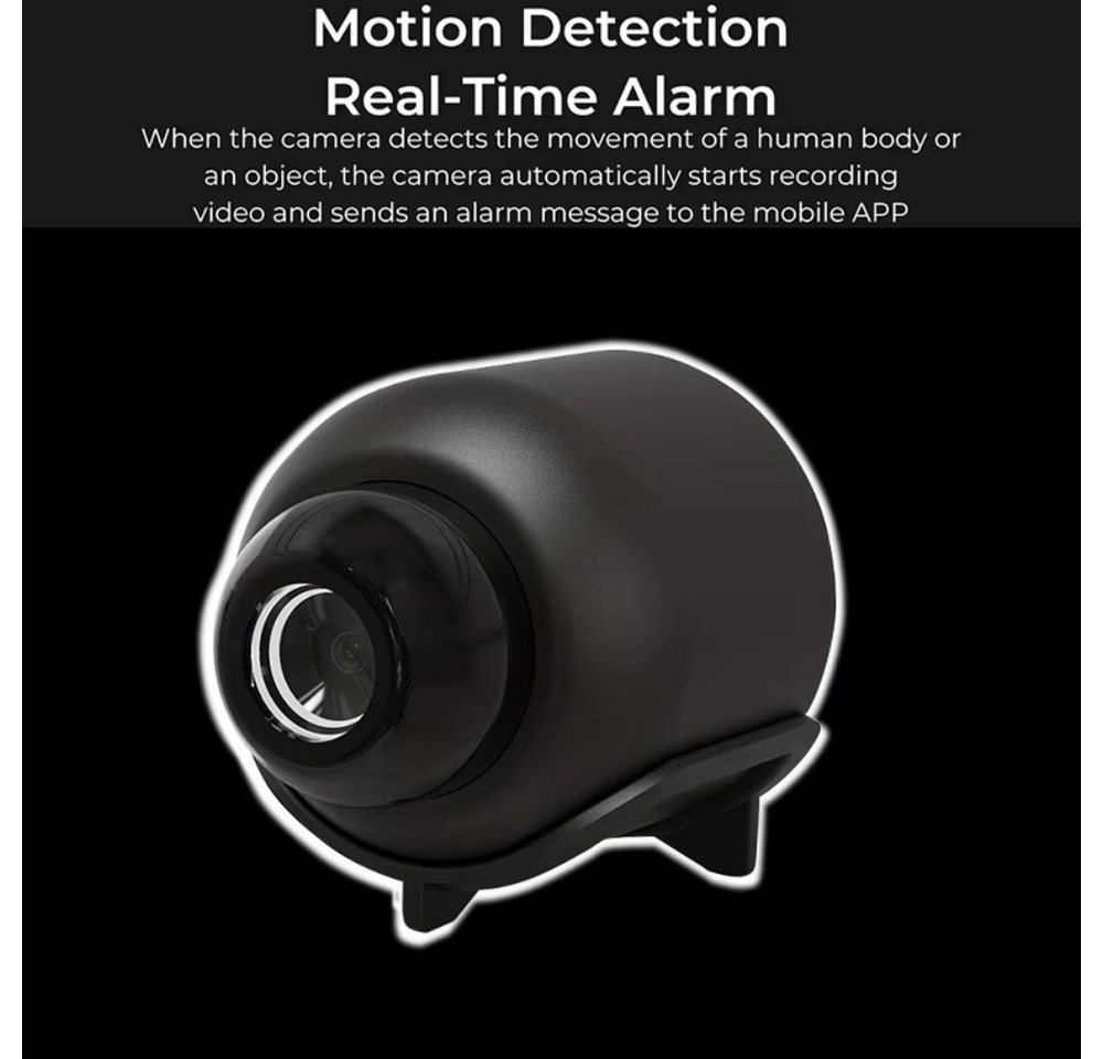 Athlix Überwachungskamera X5 Mini-Kamera 1080P WiFi-Überwachungskamera 2er-Set (Fernzugriff durch App, Platzsparende Bauform) Bild 2