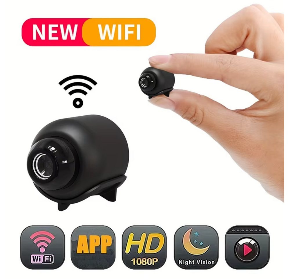 Athlix Überwachungskamera X5 Mini-Kamera 1080P WiFi-Überwachungskamera 2er-Set (Fernzugriff durch App, Platzsparende Bauform) Bild 3