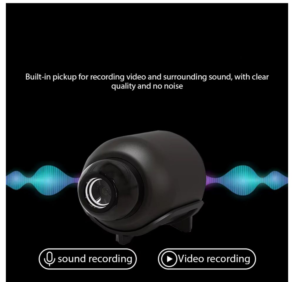 Athlix Überwachungskamera X5 Mini-Kamera 1080P WiFi-Überwachungskamera 2er-Set (Fernzugriff durch App, Platzsparende Bauform) Bild 5