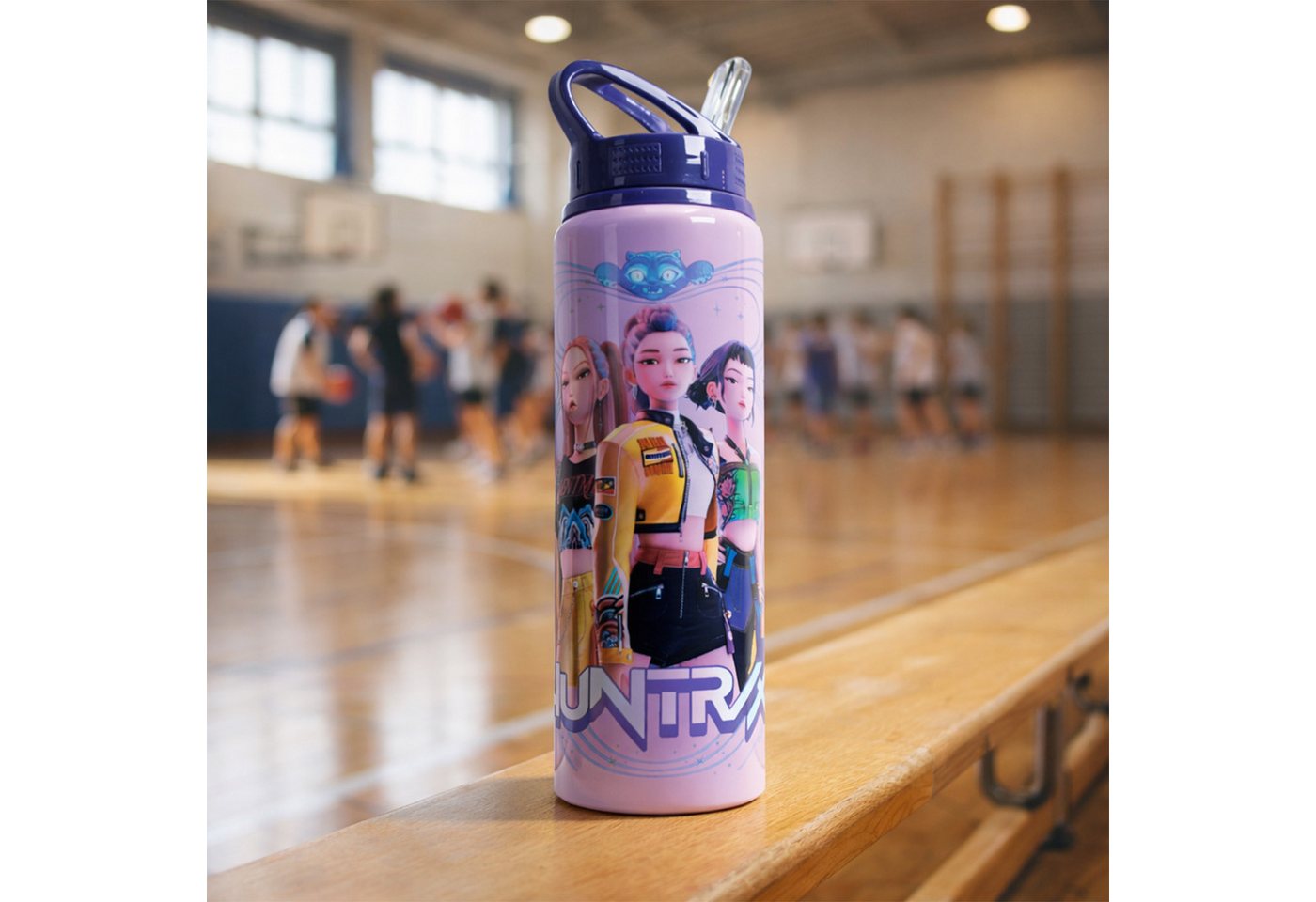 Blue Sky Designs Trinkflasche KPop Demon Hunters - Flip Top Trinkflasche (750ml) Huntr/x Bild 2