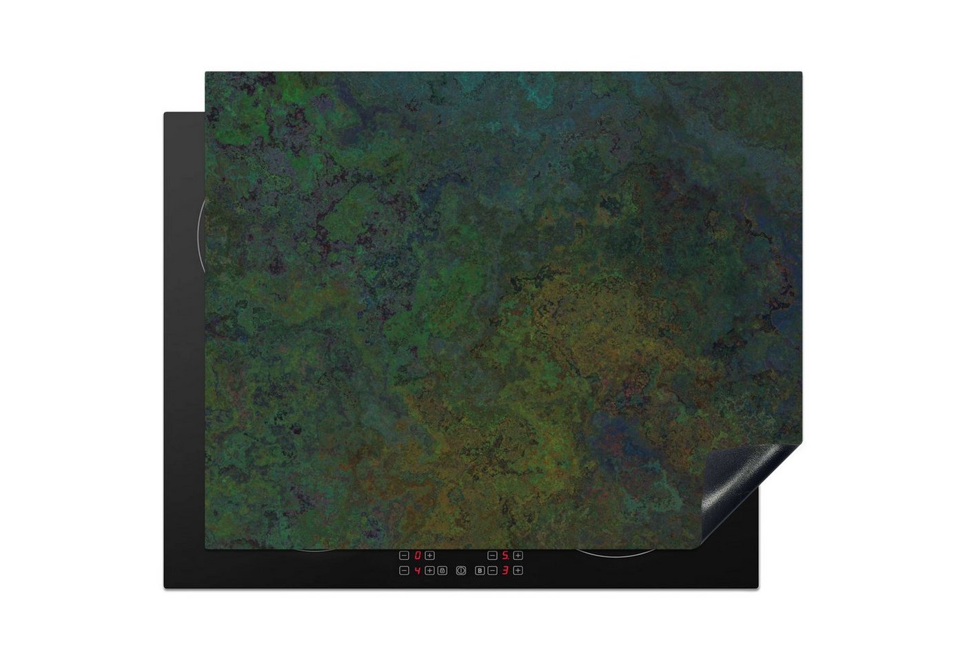 MuchoWow Herd-Abdeckplatte Schiefer - Rost - Vintage, Vinyl, (1 tlg), Abdeckung Induktionskochfeld Schutzmatte, Küche Deko, 65x52 cm Bild 5