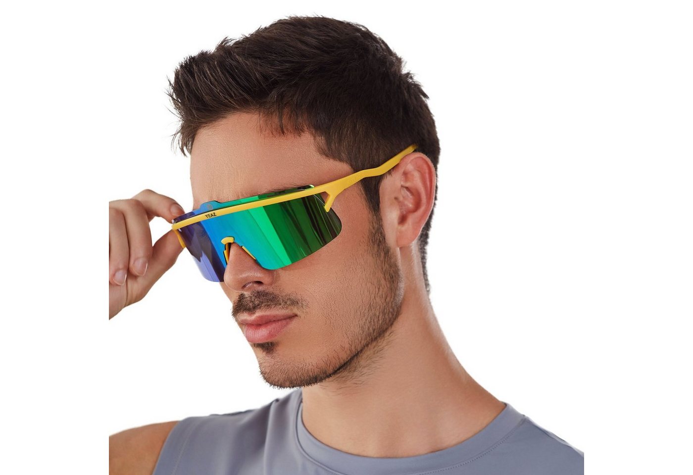 YEAZ Sportbrille SUNSHADE Sport-Sonnenbrille Black/Silver, Erlebe perfekte Sicht, Komfort und Style Bild 5