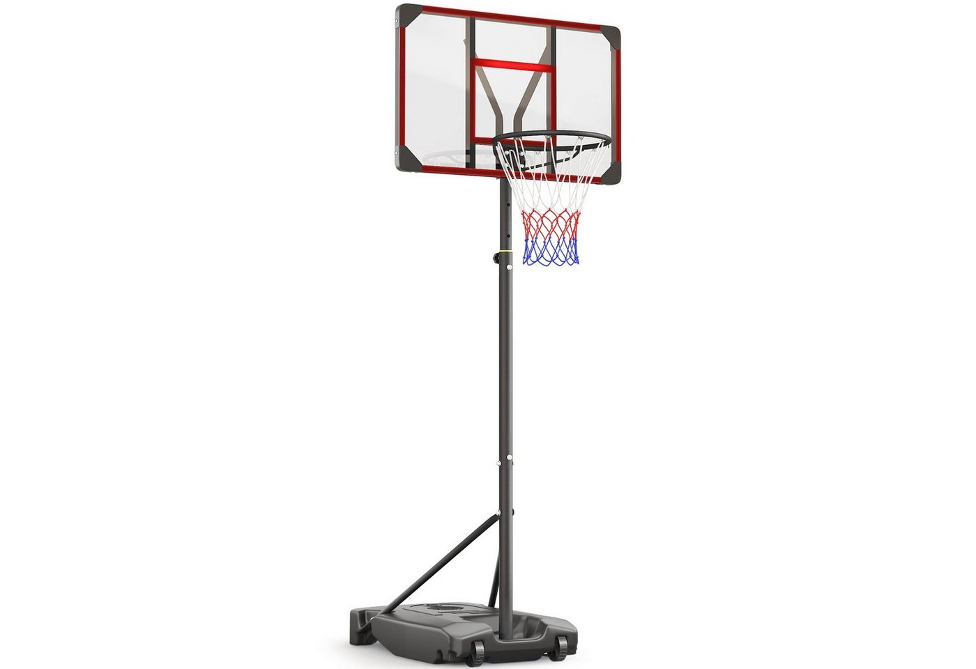 Yohood Basketballkorb 147–260cm Indoor Outdoor Basketballständer für Teenager mit Rollen