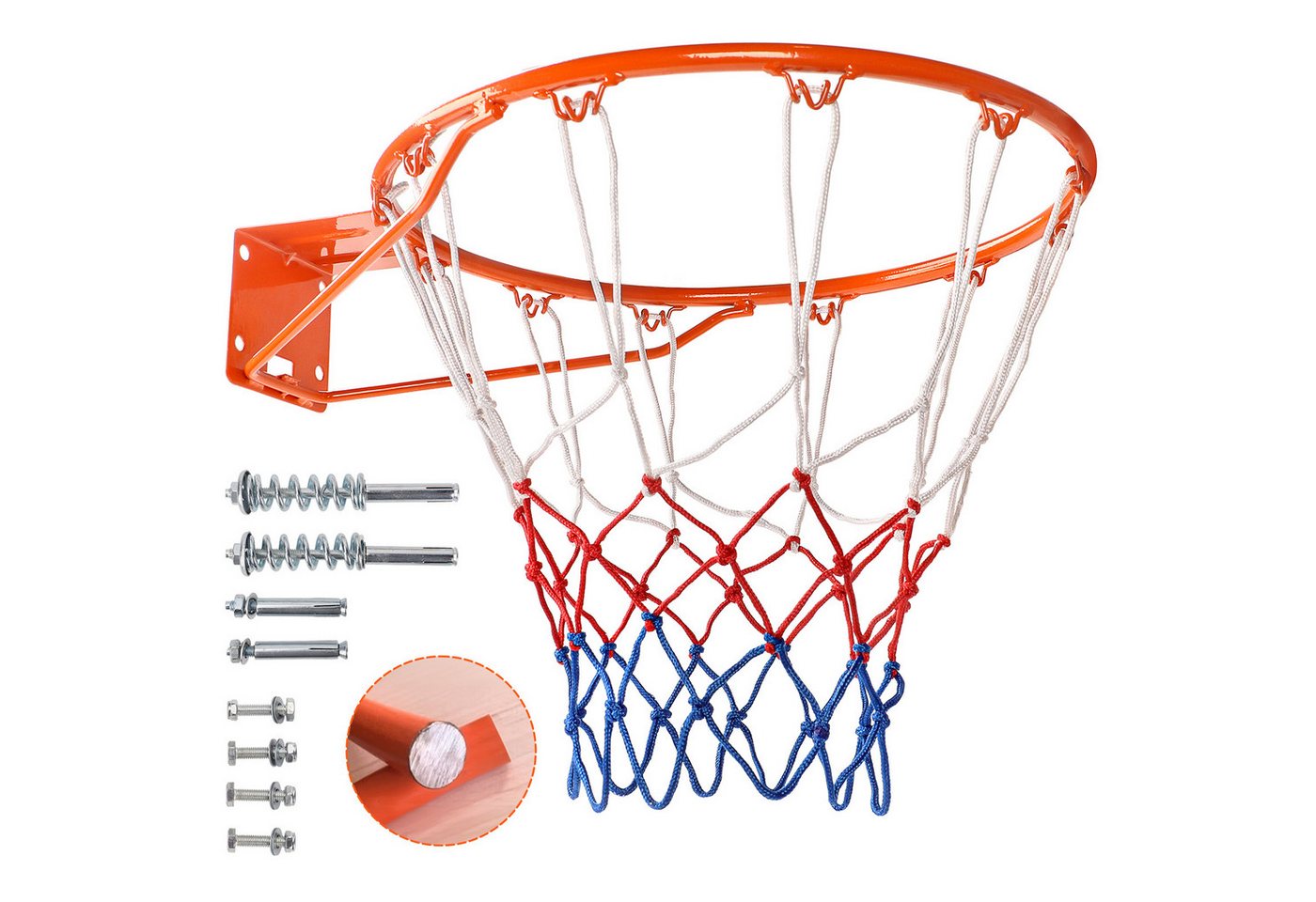 Yohood Basketballkorb Massiv 45 cm mit Basketballnetz für Innen- und Außenbereich Bild 5