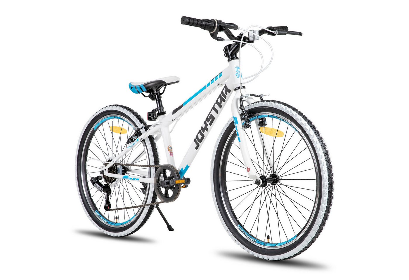 JOYSTAR Kinderfahrrad 20 Zoll Kinderfahrrad für Jungen & Mädchen im Alter von 5-16 Jahren, Hardtail Mountainbike mit 7-Gang Schaltung, Doppel-V-Bremse