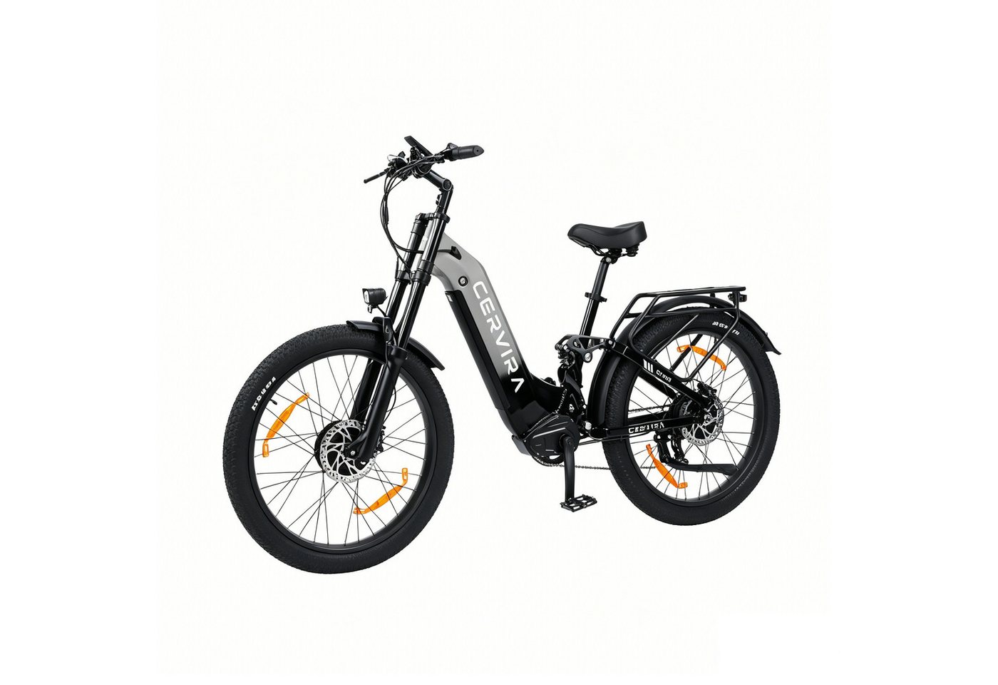 PixelPilot E-Bike E-Bike Fatbike mit 250W Dual-Antrieb, Samsung Akku & 25km/h, 7 Gang, Mittelmotor, 960 Wh Bild 5
