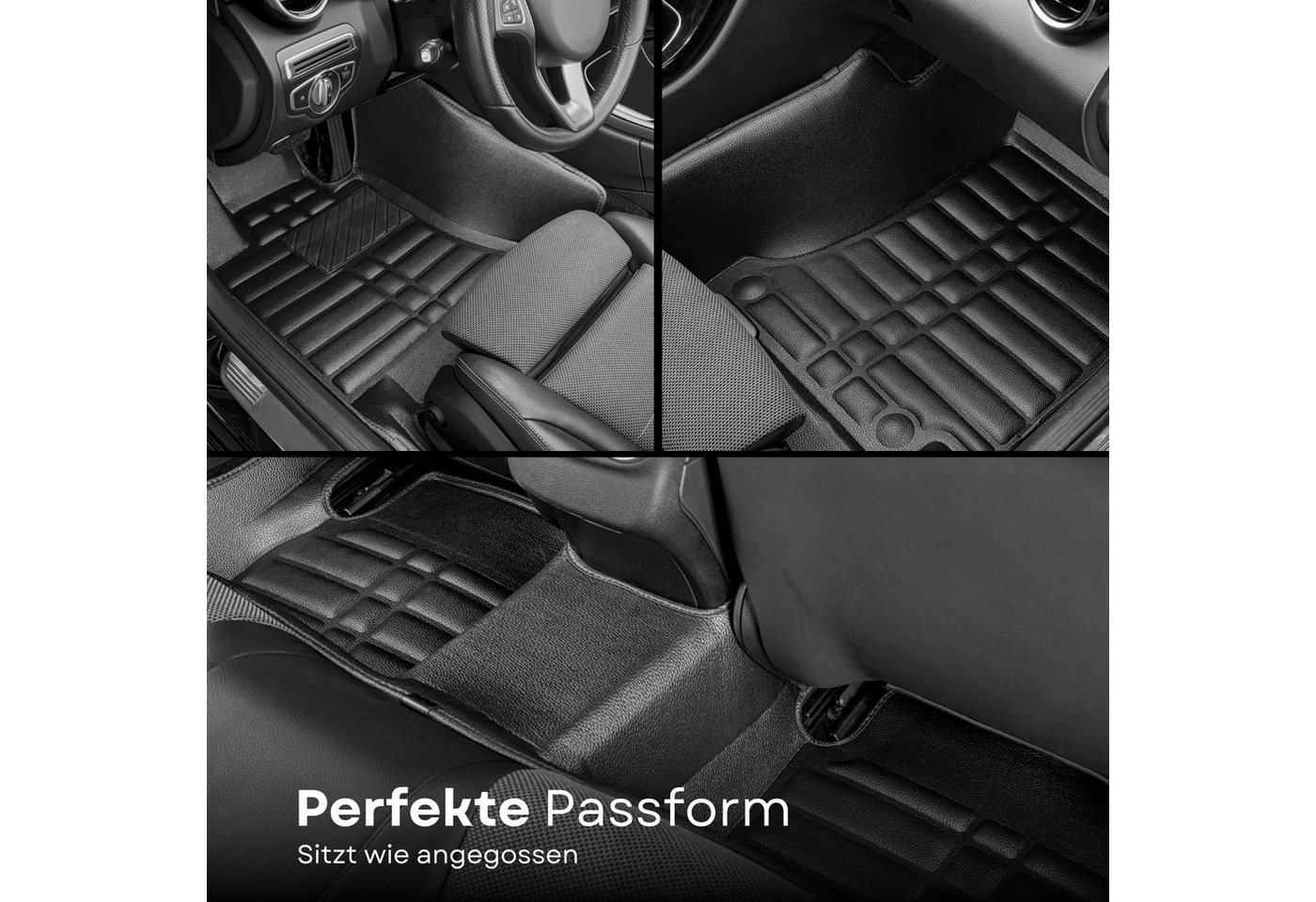 fussmattenprofi.com Auto-Fußmatte 5D Premium Auto Fussmatten für MG5 (EV) 2020-2026 (1 St), MG5 Bild 3