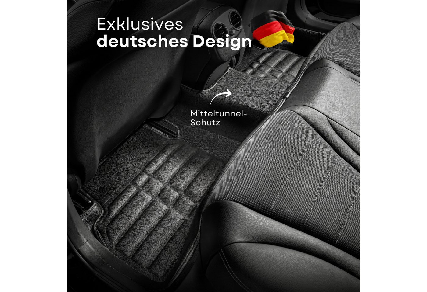 fussmattenprofi.com Auto-Fußmatte 5D Premium Auto Fussmatten für MG5 (EV) 2020-2026 (1 St), MG5 Bild 4