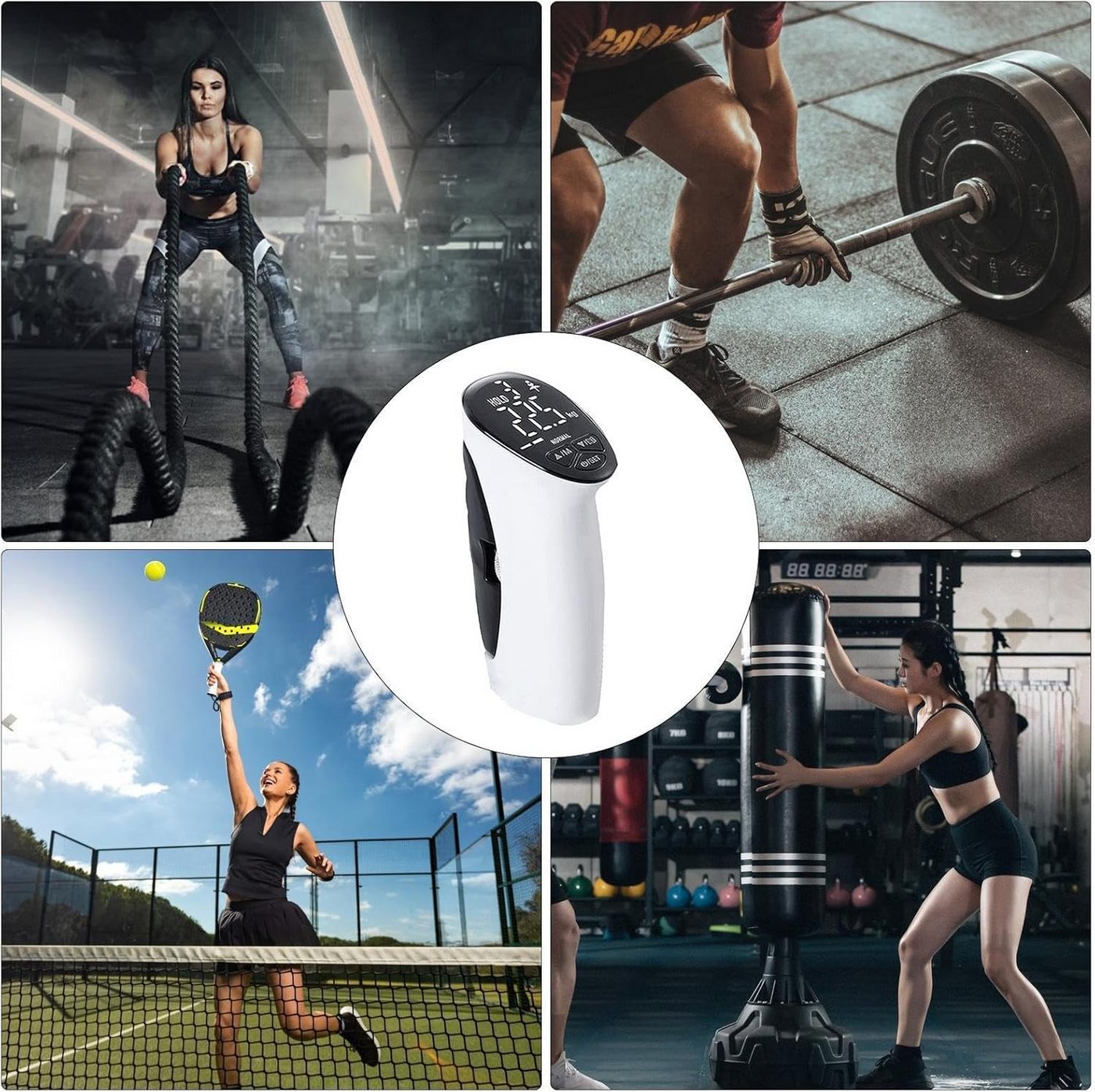FELIXLEO Handmuskeltrainer Digitales Handkraftmessgerät Grip Dynamometer LED Display Fitness Bild 2