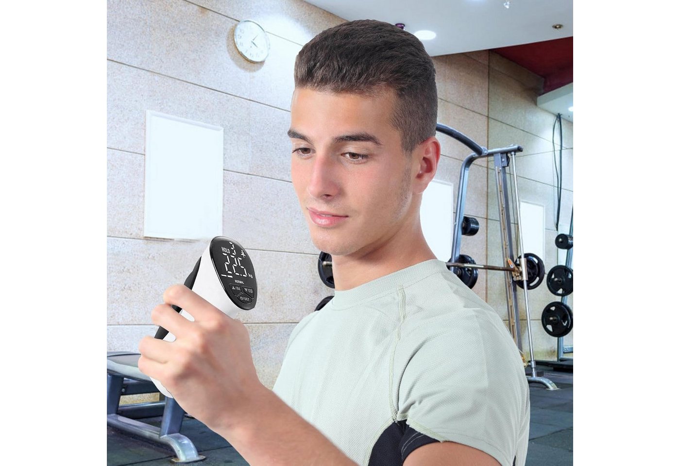 FELIXLEO Handmuskeltrainer Digitales Handkraftmessgerät Grip Dynamometer LED Display Fitness Bild 3