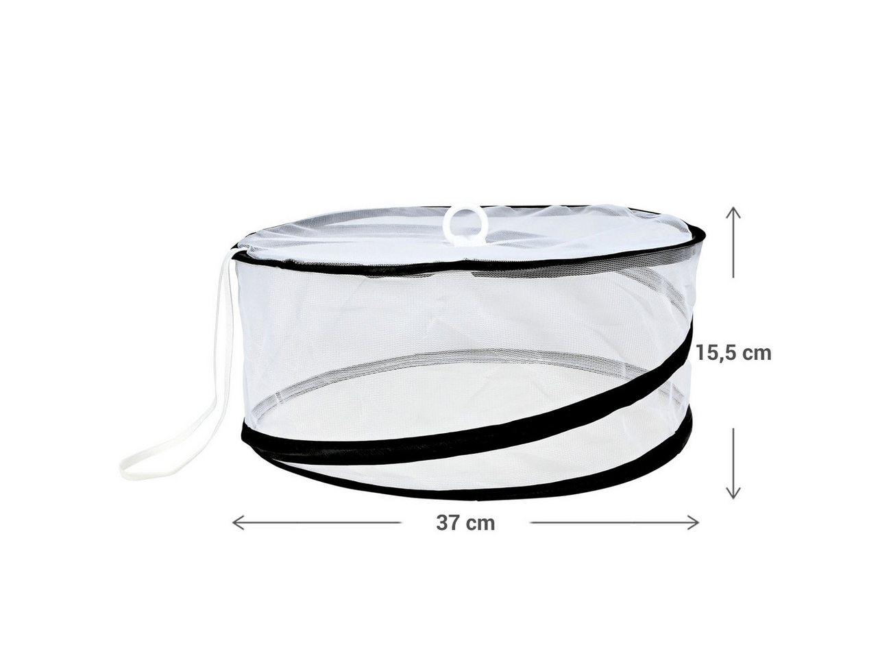 BENSON Fliegenhaube Faltbare Insekten-Abdeckhaube rund Ø37cm – Schutz für Kuchen & Obst (2 St) Bild 3