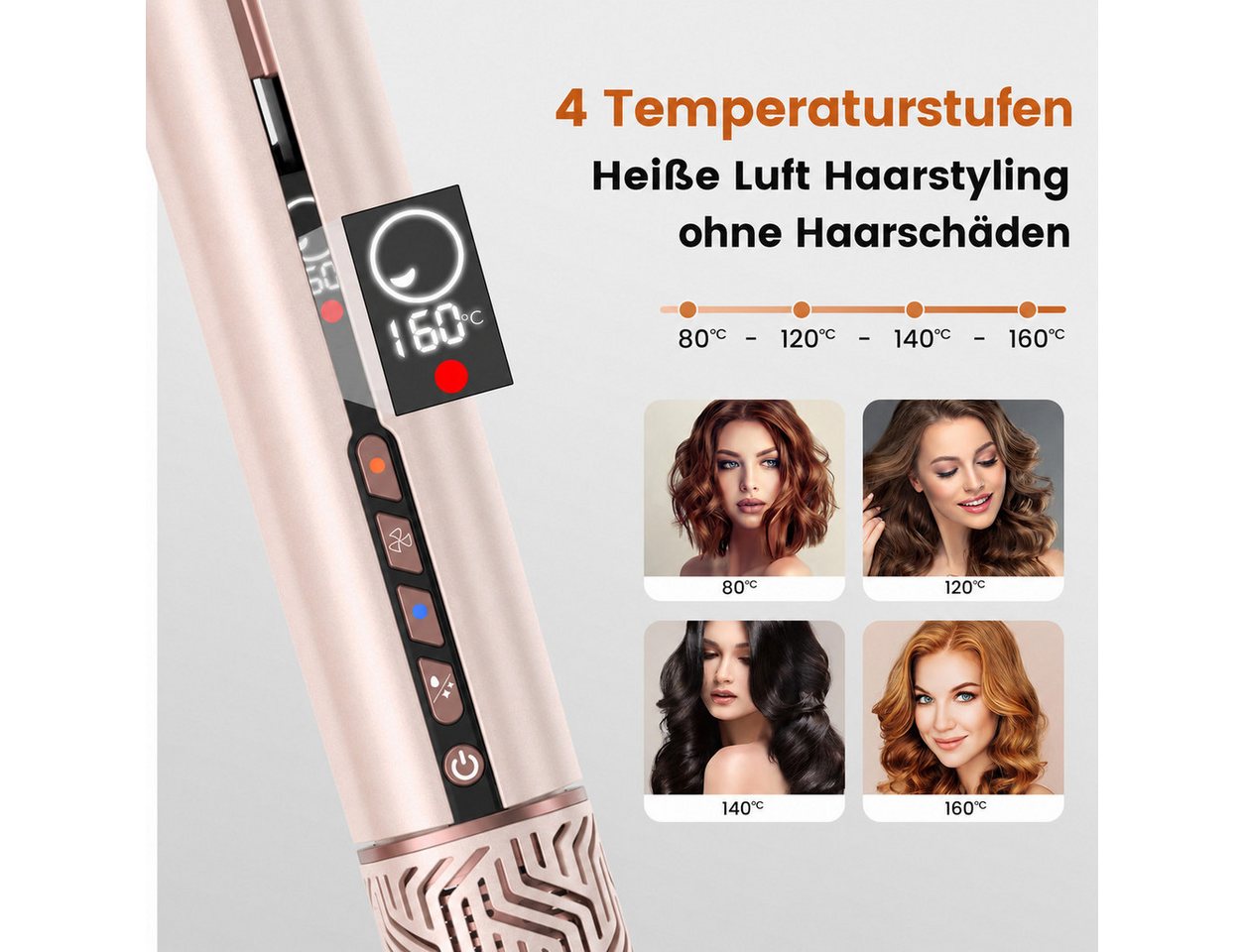 UKLISS Glätteisen Air-Haarglätter 2-in-1 Luftstrom Glätteisen, Airstyler zum gleichzeitigen Trocknen und Glätten von Haaren Bild 3