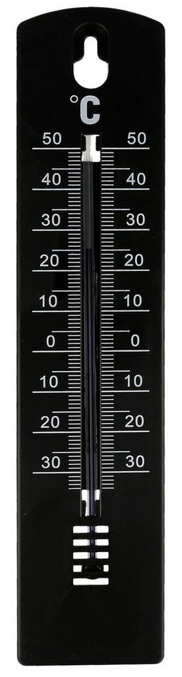 Lantelme Gartenthermometer Set 3 Stück 20cm Außen Garten Thermometer Analog Temperaturmesser, 3-tlg., Kunststoff Auswahl Farbe Weiss oder Schwarz, Temperaturanzeige von -34°C bis +50°C, Innen- Außenthermometer Bild 2