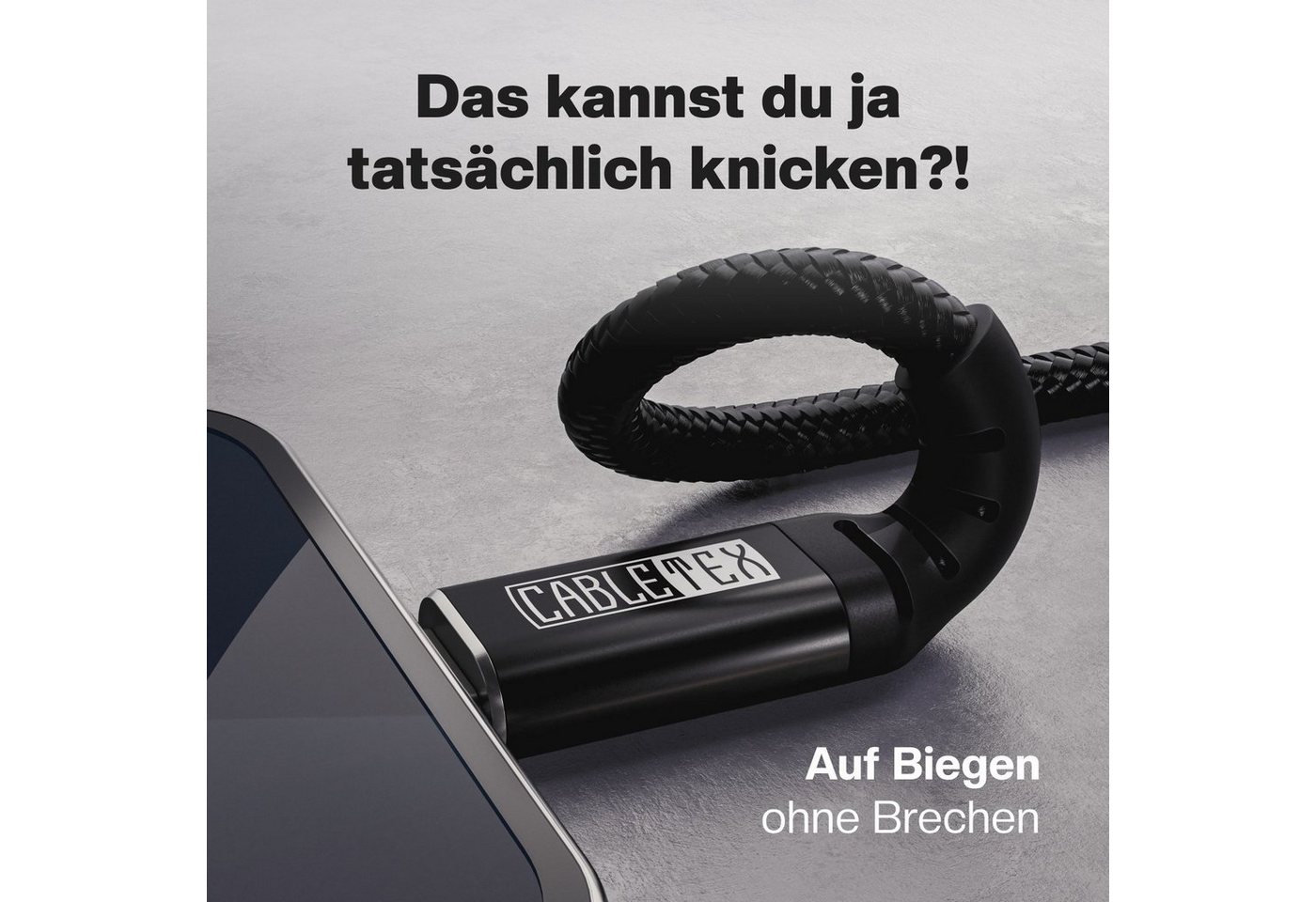 CABLETEX USB C zu Lightning Kabel für iPhone und iPad Ladekabel Lightningkabel, Lightning, USB-C (200 cm), MFi-Zertifizierung Bild 4