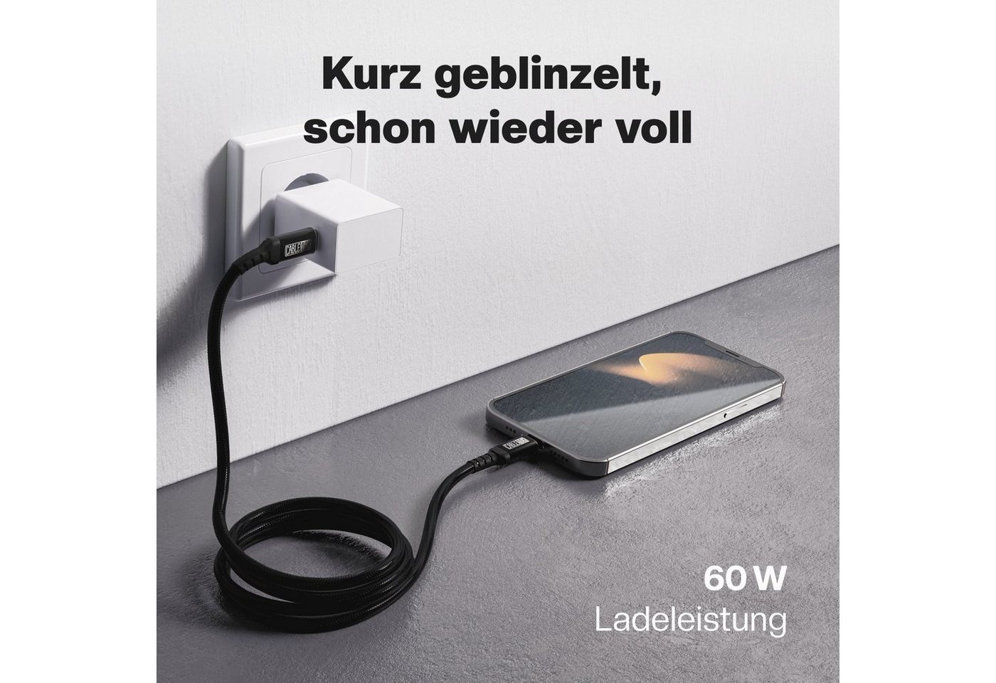 CABLETEX USB C zu Lightning Kabel für iPhone und iPad Ladekabel Lightningkabel, Lightning, USB-C (200 cm), MFi-Zertifizierung Bild 5
