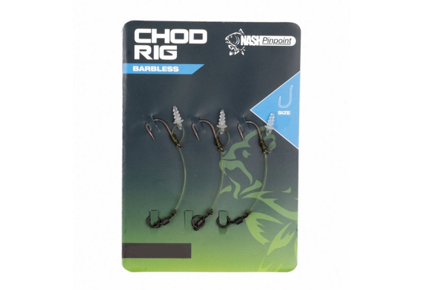 Nash Fishing Karpfenhaken, Nash Chod Rig Size 4 Karpfenrig