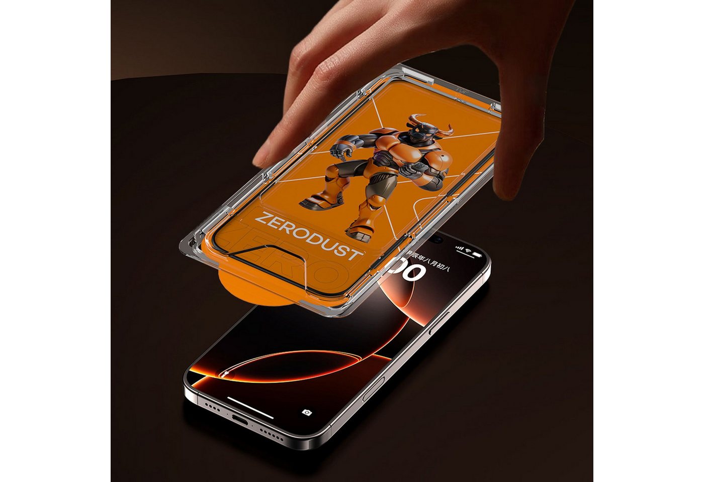 Cadorabo Schutzfolie für Apple iPhone 17 PRO Schutzfolie, (1-St), Schutzfolie Panzer Folie Displayschutz Schutzglas HD Tempered Glas Bild 3