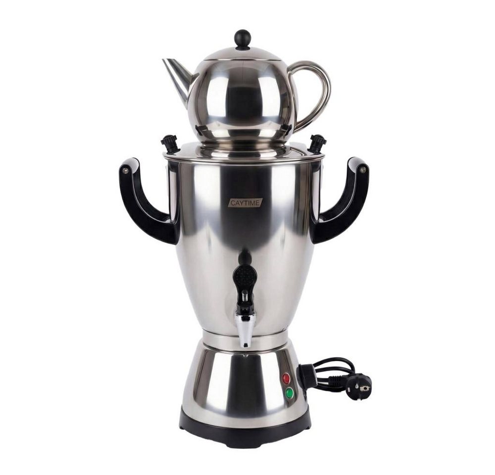 Caytime Teeautomat Caytime Samowar 5 L Semaver Edelstahl Teekocher / Elektrisch, Automatische Abschaltung