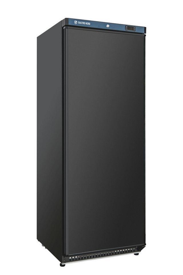 GastroHero Gefrierschrank Lagertiefkühlschrank ECO 600 Schwarz 562 Liter Umluftkühlung LTSE600B, 190 cm hoch, 77.5 cm breit, schwarzes Gehäuse für moderne Profiküchen und Verkaufsräume Bild 3