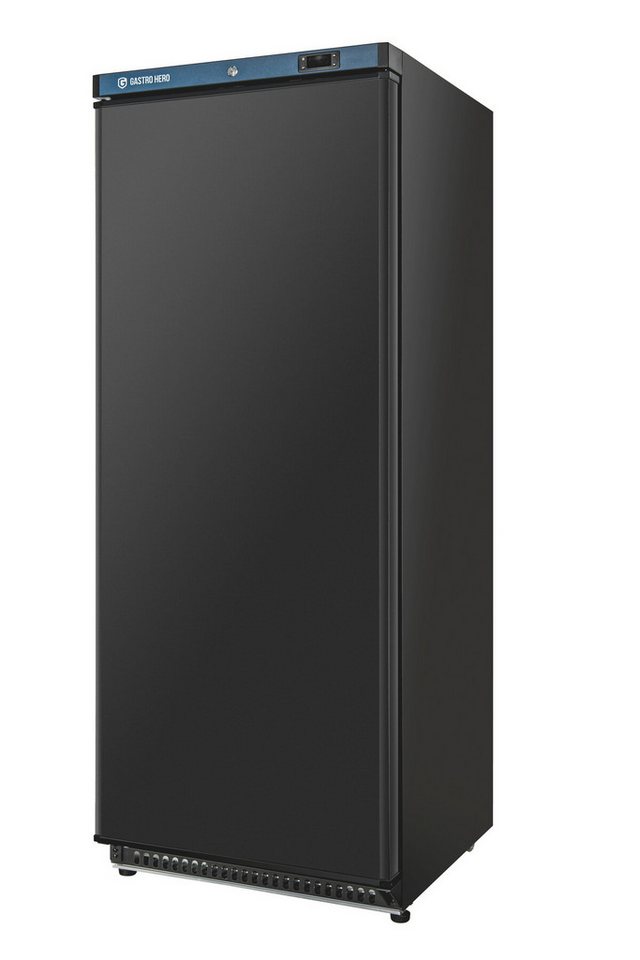 GastroHero Gefrierschrank Lagertiefkühlschrank ECO 600 Schwarz 562 Liter Umluftkühlung LTSE600B, 190 cm hoch, 77.5 cm breit, schwarzes Gehäuse für moderne Profiküchen und Verkaufsräume Bild 4