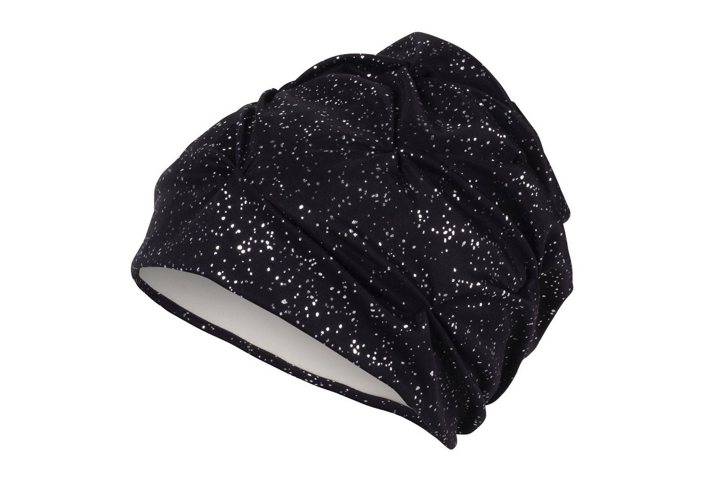 Fashy Badekappe Fashy - Badehaube Badekappe Damen Schwarz Silber Innenhaube
