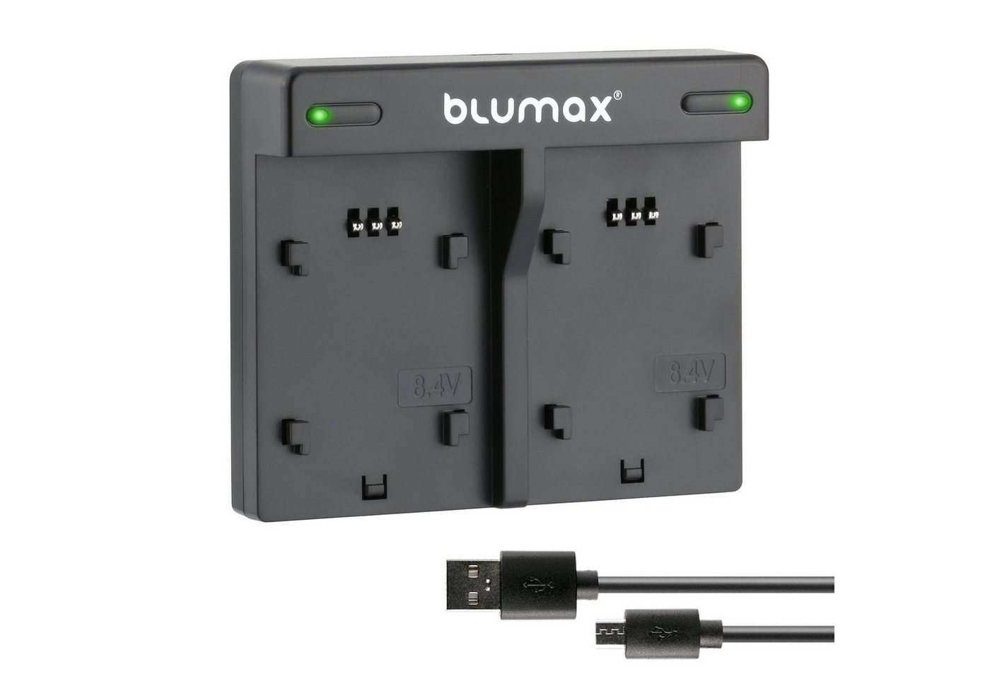 Blumax Set mit Lader für Canon Lp-E8 EOS 650D 700D 1140mAh Kamera-Akku Bild 4