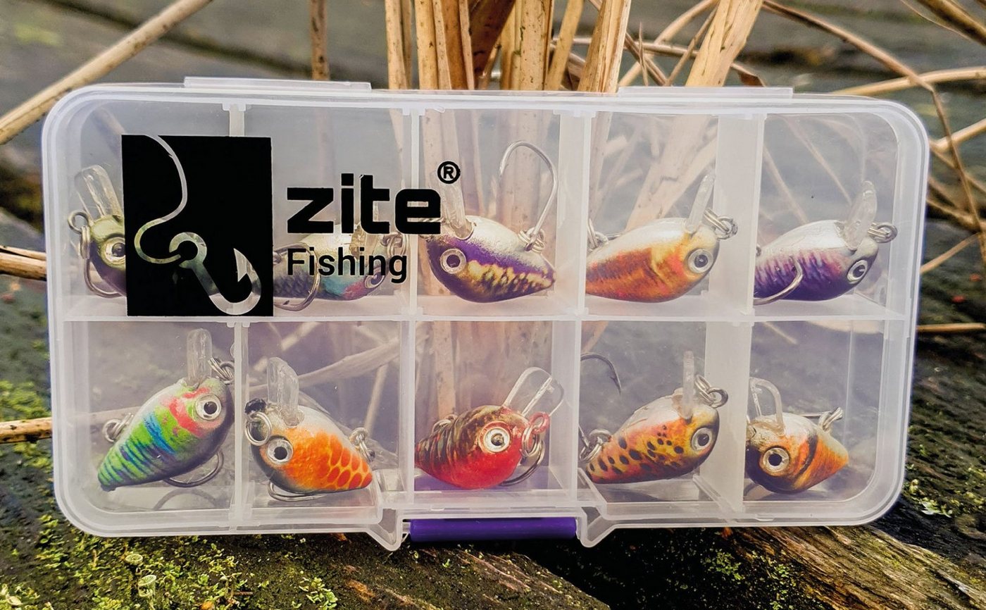 Zite Kunstköder Mini-Wobbler-Set 1,8 g 2,3 cm Ultra-Light-Angeln Forelle 10 Stück