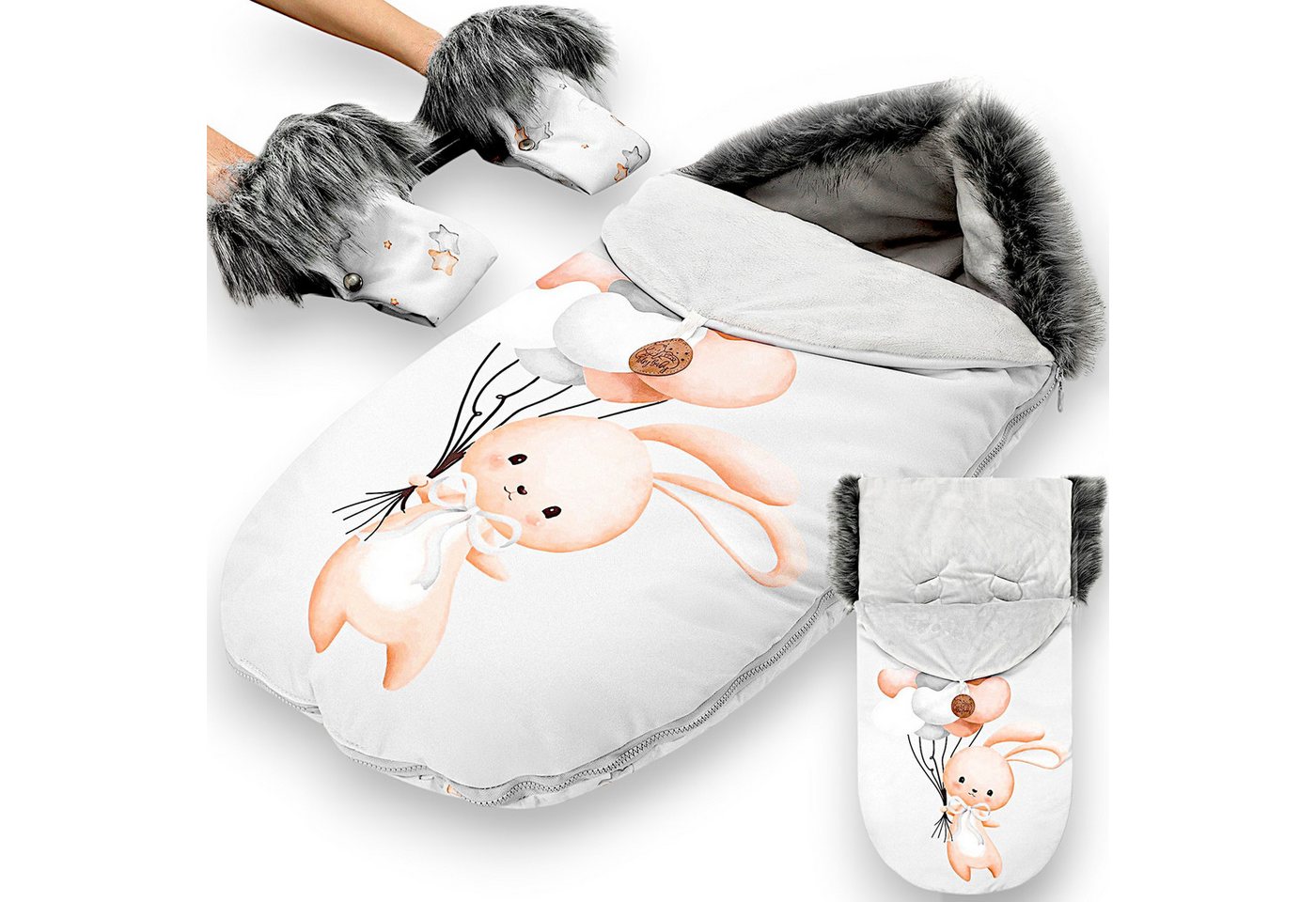 Totsy Baby Babyschlafsack Fußsack Kinderwagen und Buggy für Winter 90x45 cm - Winterfußsack