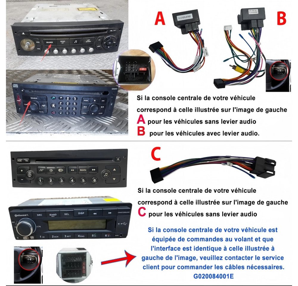 ESSGOO Für Peugeot 307 CC 2002-2013 Android Autoradio Android 15 Autoradio (RDS, Digitalradio (DAB), FM) Bild 5