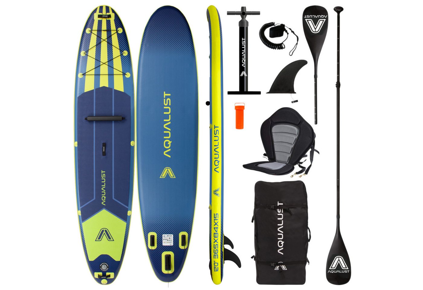 Aqualust SUP-Board AQUALUST 12.0 iSUP Board Stand Up Paddle Surfboard aufblasbar Bild 3