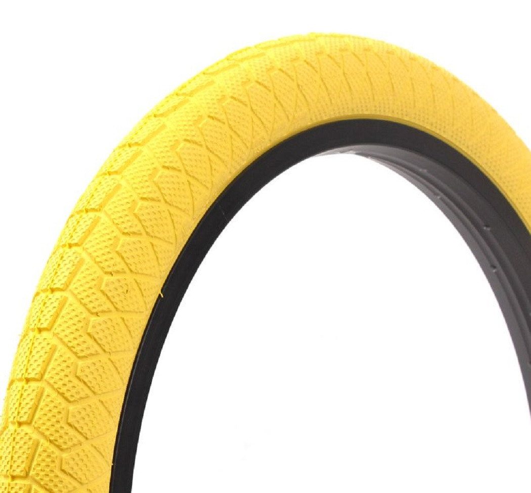 KHEbikes Fahrradreifen BMX Reifen Set Kenda 20 Zoll x 1,95 Gelb mit Schlauch AV, BMX KHEbikes Bild 5