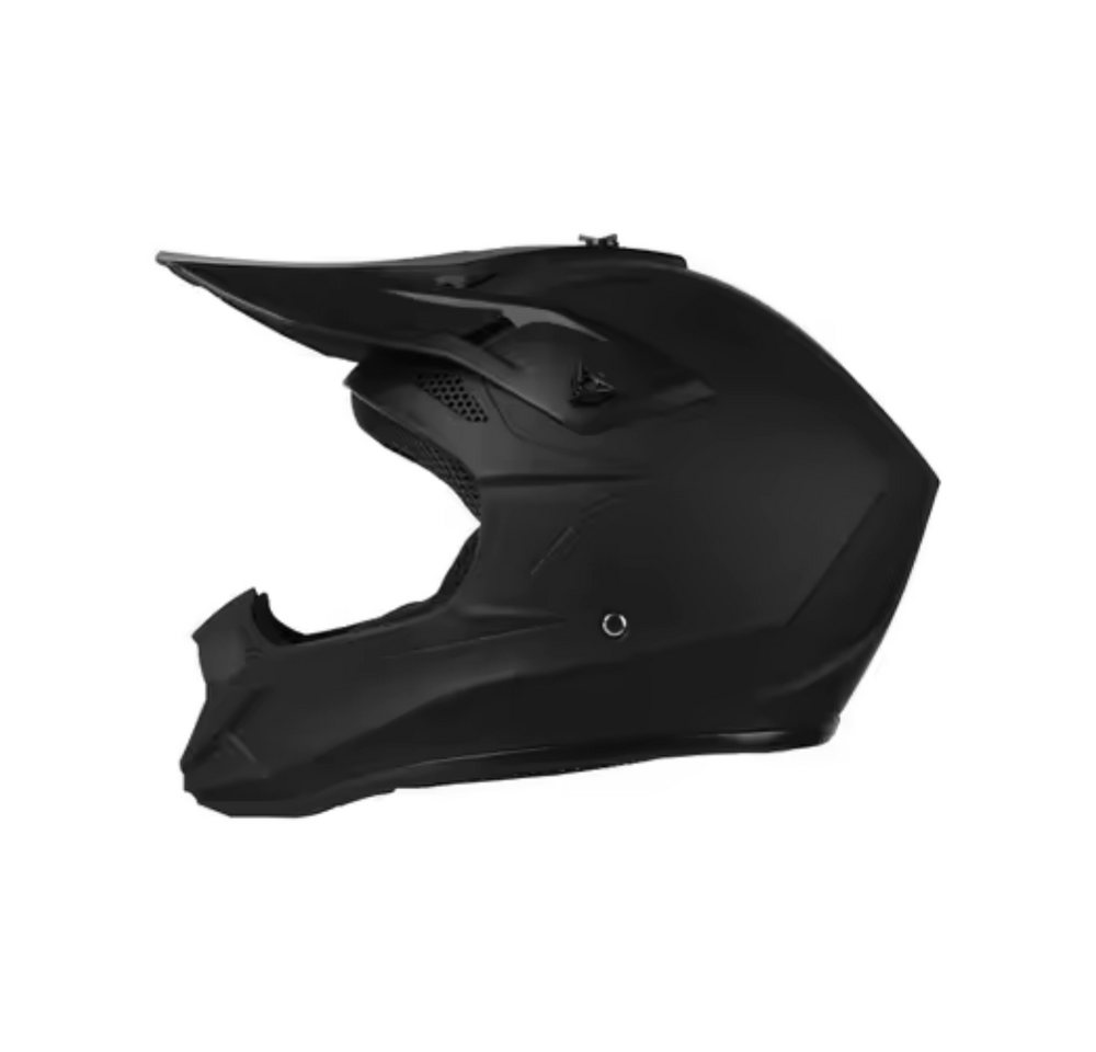 Athlix Motocrosshelm Offroad-Motorradhelm mit Schutzbrille Downhill matt-schwarz, Geringes Gewicht, Aerodynamisch optimiert Bild 3