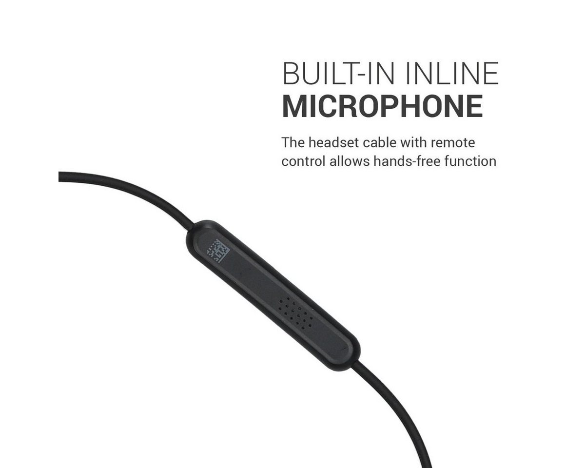 kwmobile Kopfhörerkabel für Bose QuietComfort 35 Audio-Kabel, (19.80 cm), Ersatz Kabel 140 cm Mikrofon Lautstärkeregler - 3.5mm Klinke Bild 2