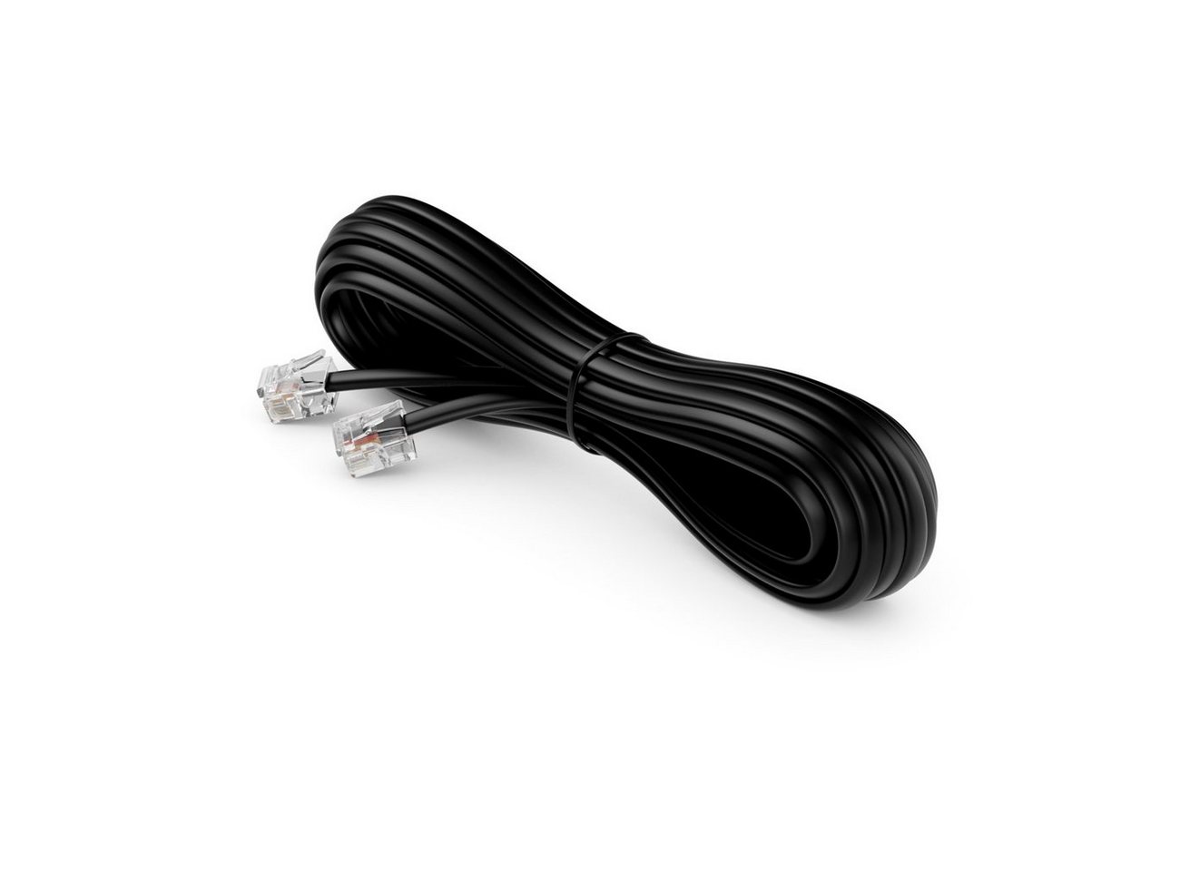 deleyCON deleyCON 0,5m Telefonkabel Modularkabel 6P4C Westernkabel RJ11 auf LAN-Kabel Bild 2