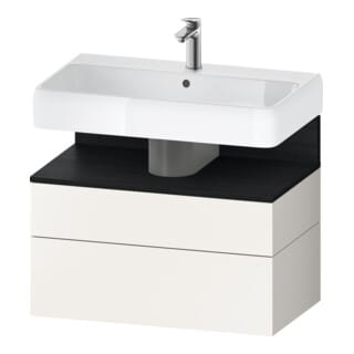 Duravit Waschtischunterschrank Qatego 79x47x59cm, E sw/we m, 1 Kast, 1 Ausz.